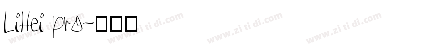 LiHei pro字体转换